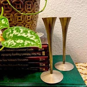 THIS STUNNING SOLINGEN GERMANY SET OF (2) QUALITY HEAVY STAINLESS STEEL CANDLE